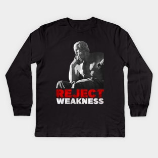 Socrates - Reject Weakness Kids Long Sleeve T-Shirt